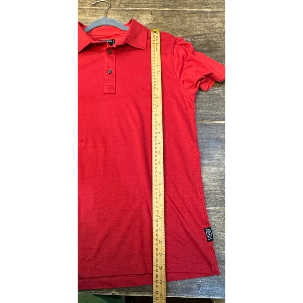 Todd Snyder New York Men's Red Pique Polo Shirt Size XS Lyocell Cotton - Picture 9 of 10